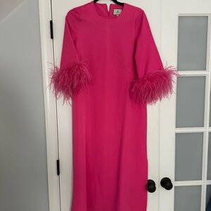 Tuckernuck Pink Feather Jamie Dress